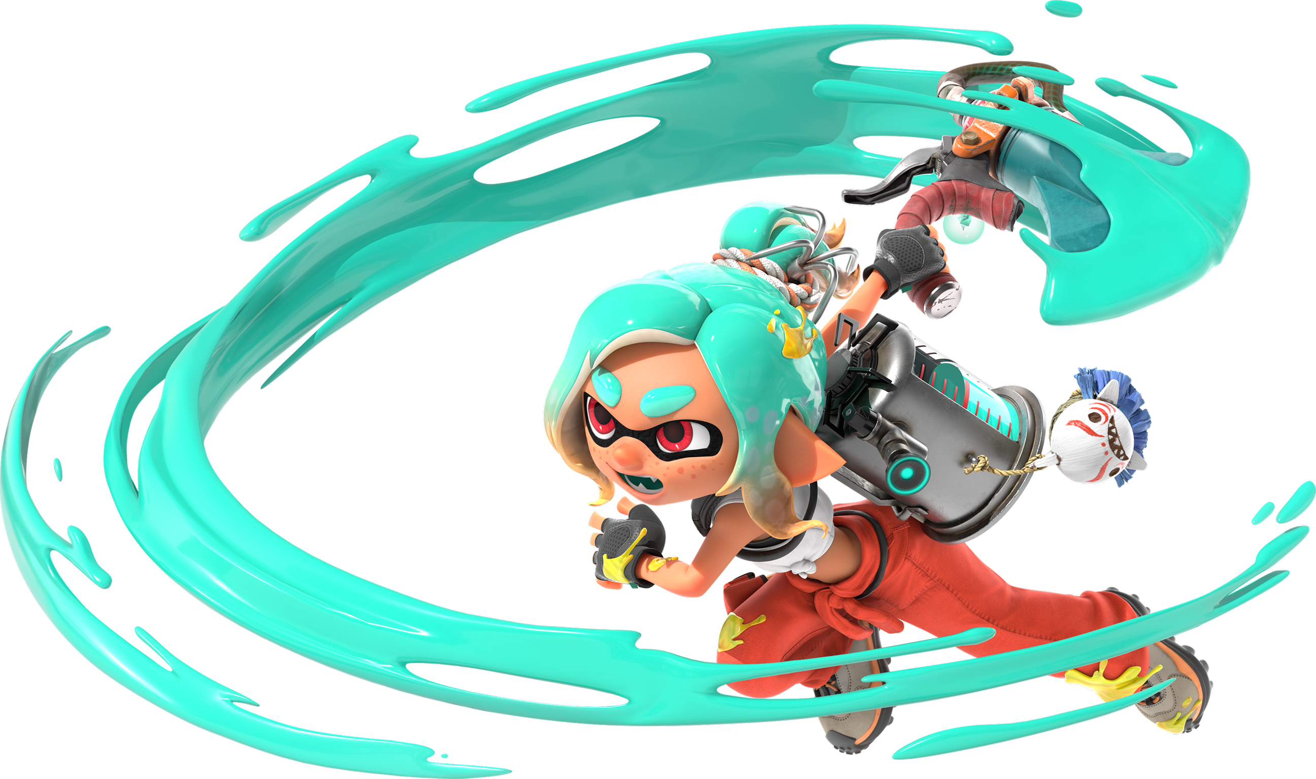 Mechanic fighting inside a dungeon in Splatoon Raiders
