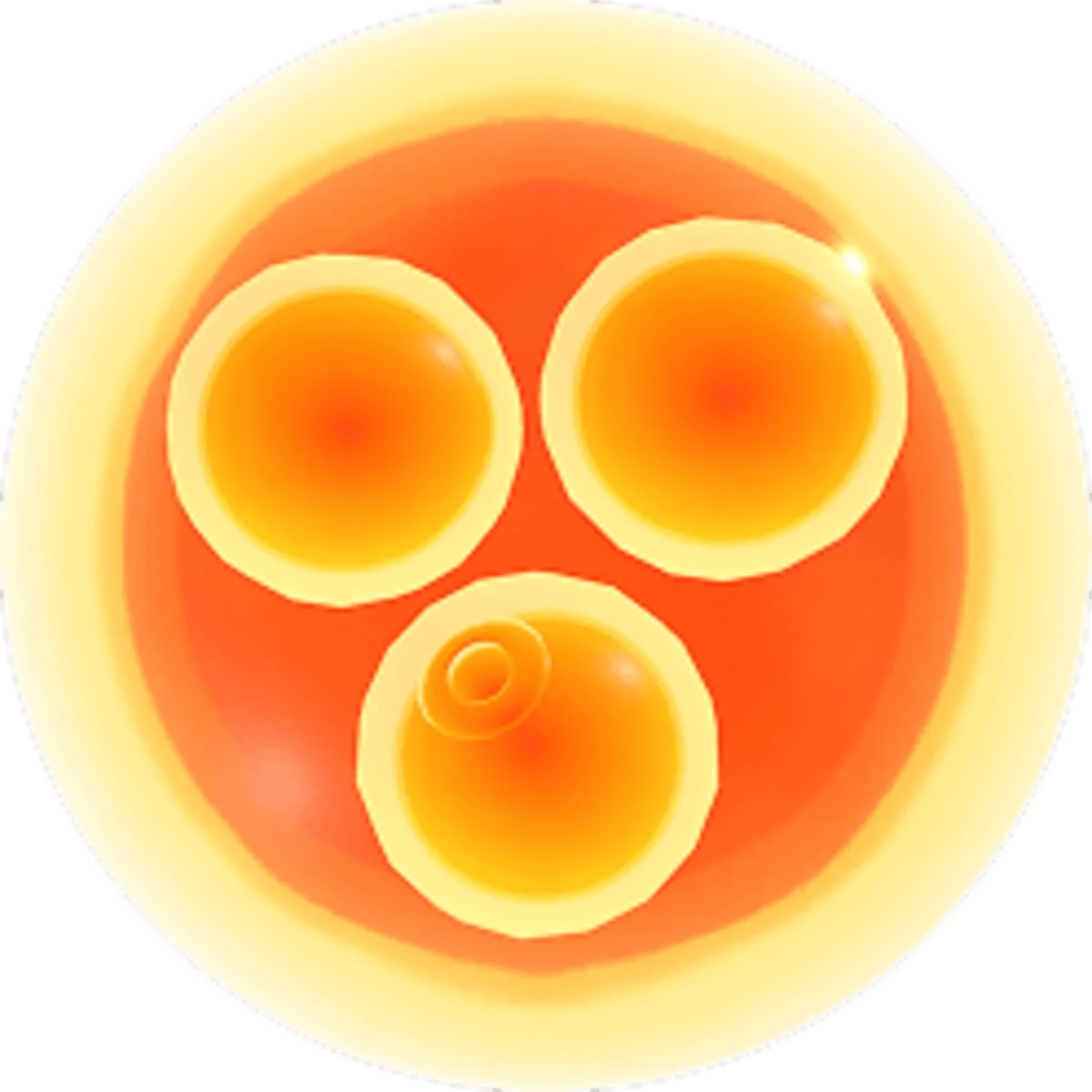 Official render of a Power Egg, the currency Salmonids drop in Splatoon Raiders